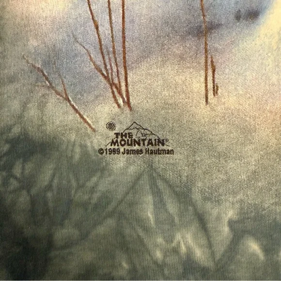NWT Vintage The Mountain Shirt Men’s XL 1999 USA Tie-Dye Wolves James Hautman - Picture 7 of 7